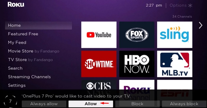 can you download showbox on roku stick