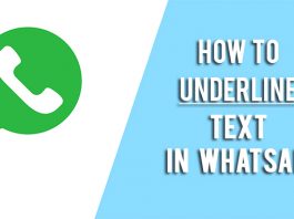 underline in whatsapp