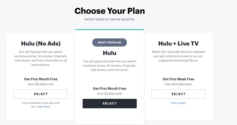 Hulu plan