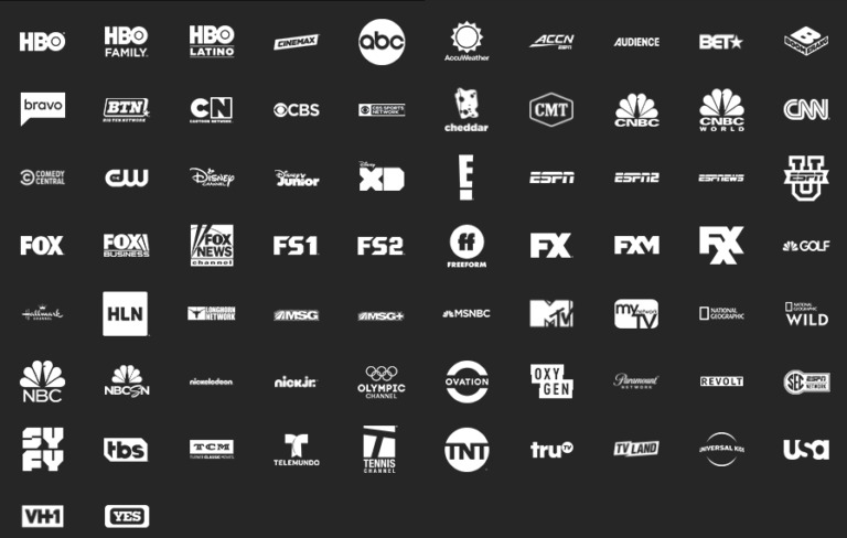 live tv streaming services channel list