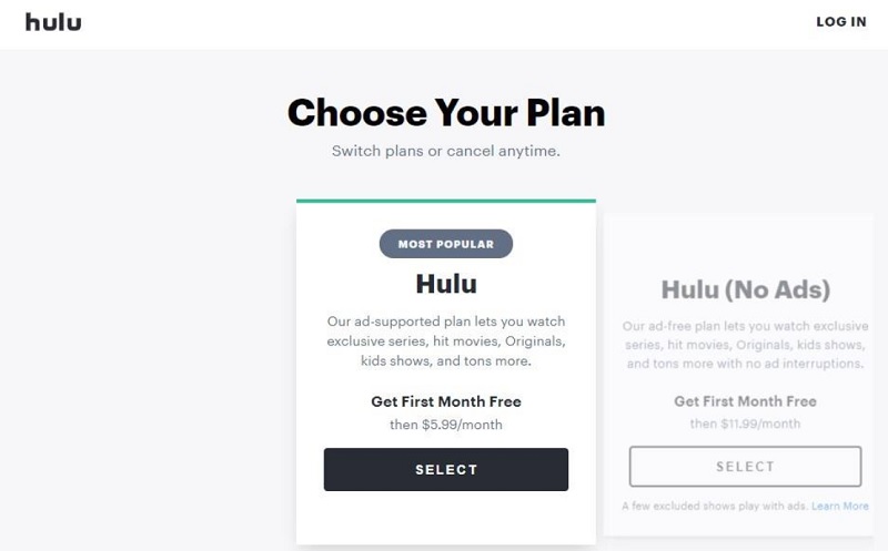 hulu plans