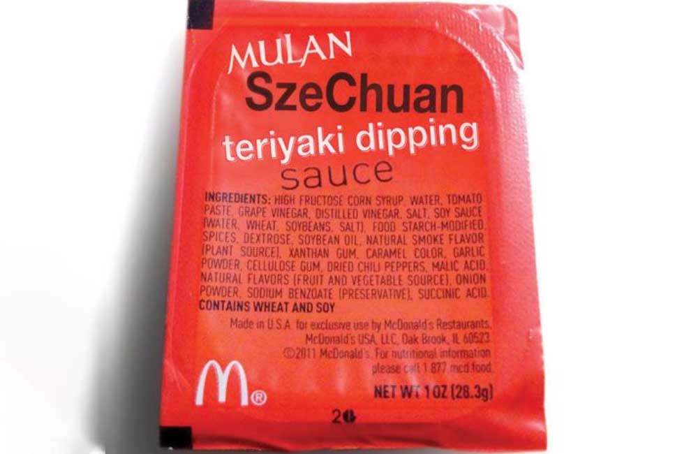 McDonald's "Mulan" Szechuan Sauce @XiranJayZhao / Twitter.com